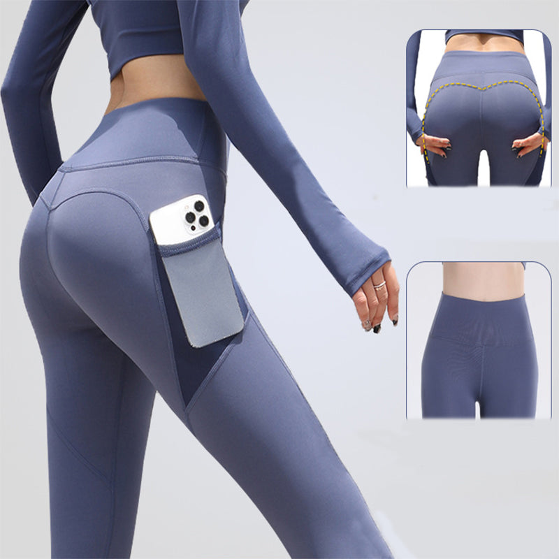 Gym Sport Seamless Leggings With Pockets (High Waist Pants)